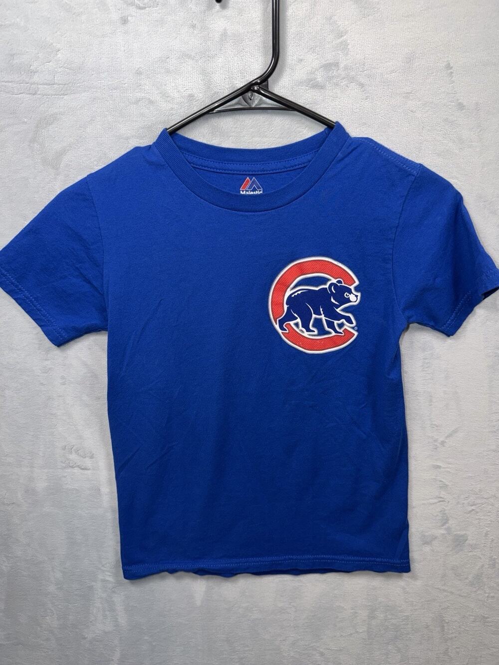 Youth Chicago Cubs Kris Bryant S (8) Jersey T-Shirt Tee (Royal Blue) Majestic